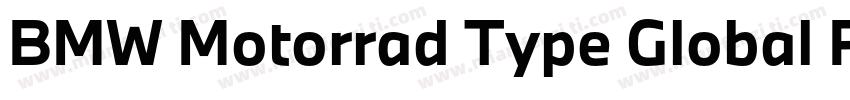 BMW Motorrad Type Global Pro Bold I字体转换